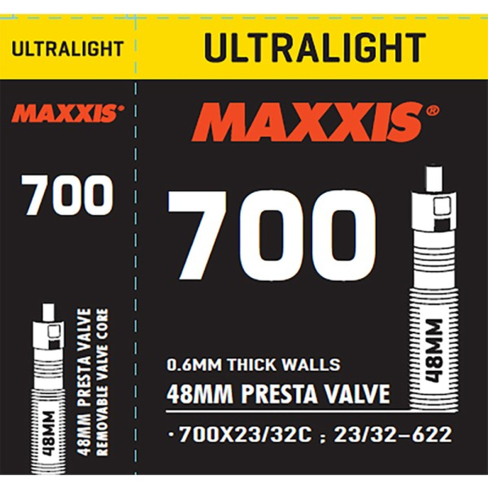 Maxxis Bisiklet Iç Lastik 700X23/32C 48 mm Presta Iğne Sibop Maxxis Ultralıght Bisiklet Aksesuarları Fiyatı