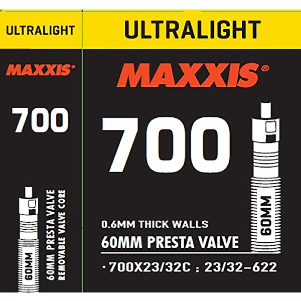 Maxxis Bisiklet Iç Lastik 700X23/32C 60 mm Presta Iğne Sibop Maxxis Ultralıght Bisiklet Aksesuarları Fiyatı