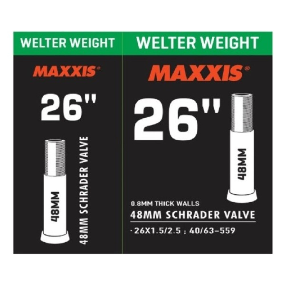 Maxxıs Iç Lastik 26X1.5/2.5 48 mm Sv Kalın Sibop Bisiklet Aksesuarları Fiyatı