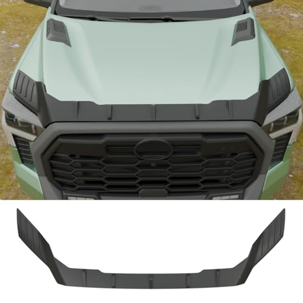Maxzina Hood Protector Compatible with 2022-2025 Toyota Tundra 2023-2025 Toyota Sequoia Hood Shield TPE Hood Deflector Hood Guard for 2023 2024 Tundra 2024 Sequoia Accessories