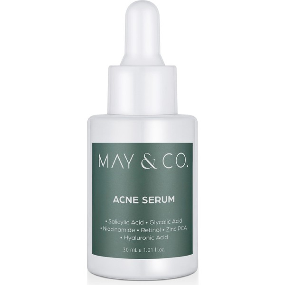 May & Co Akne Karşıtı Bakım Serumu (Salisilik Asit+Glikolik Asit+Niacinamide+Retinol) 30 ml Anti-Aging / Yaşlanma Karşıtı Fiyatı