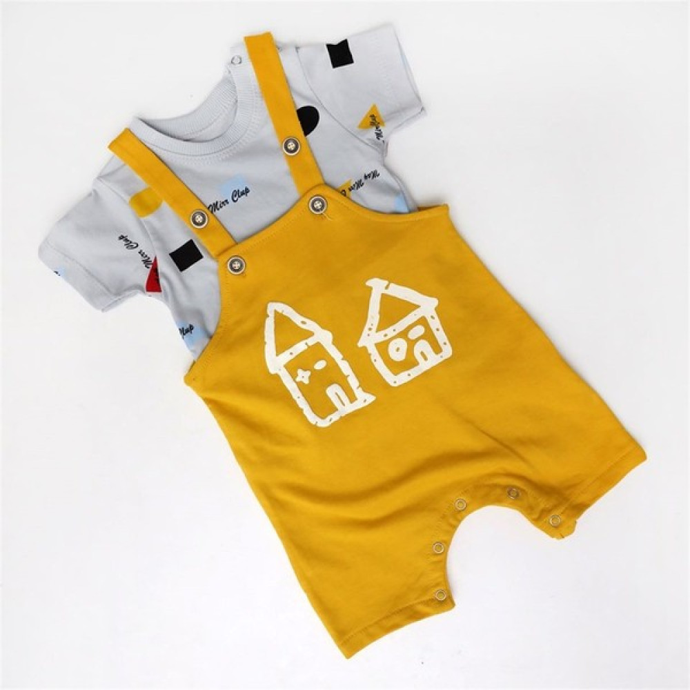 May Mirr Baby Lüx Badili Salopet Tulum Desenli 5508 Bebek Tulumu Fiyatı