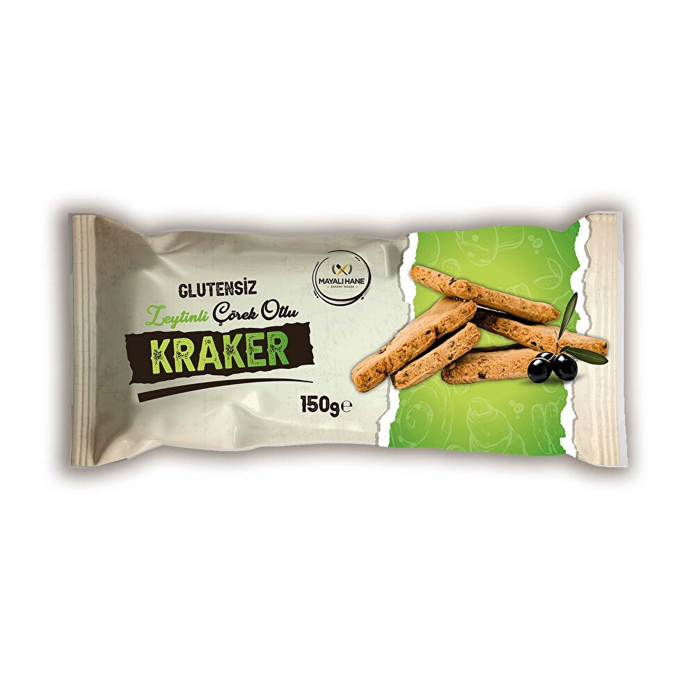 Mayalı Hane Glutensiz Zeytinli Çörek Otlu Kraker 150 g Diğer Fiyatı