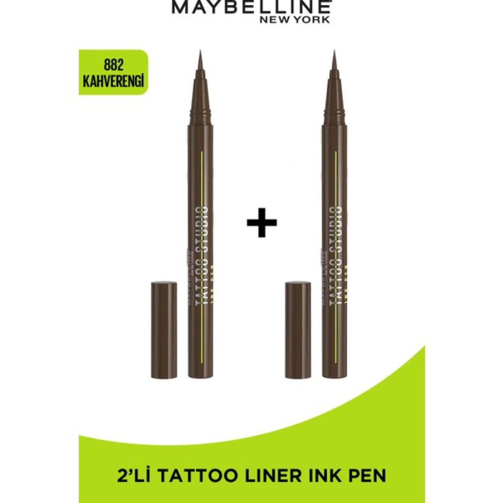 Maybelline New York 2'li Maybelline New York Tattoo Liner Ink Pen – 882 Kahverengi Seti Eyeliner Fiyatı