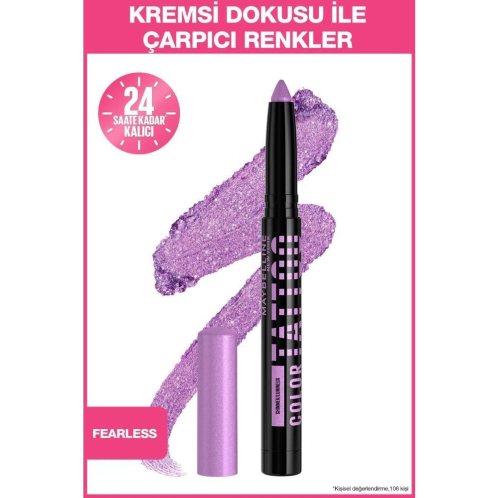Maybelline New York Color Tattoo 24H Eye Stix Göz Farı - Fearless Göz Farı Fiyatı