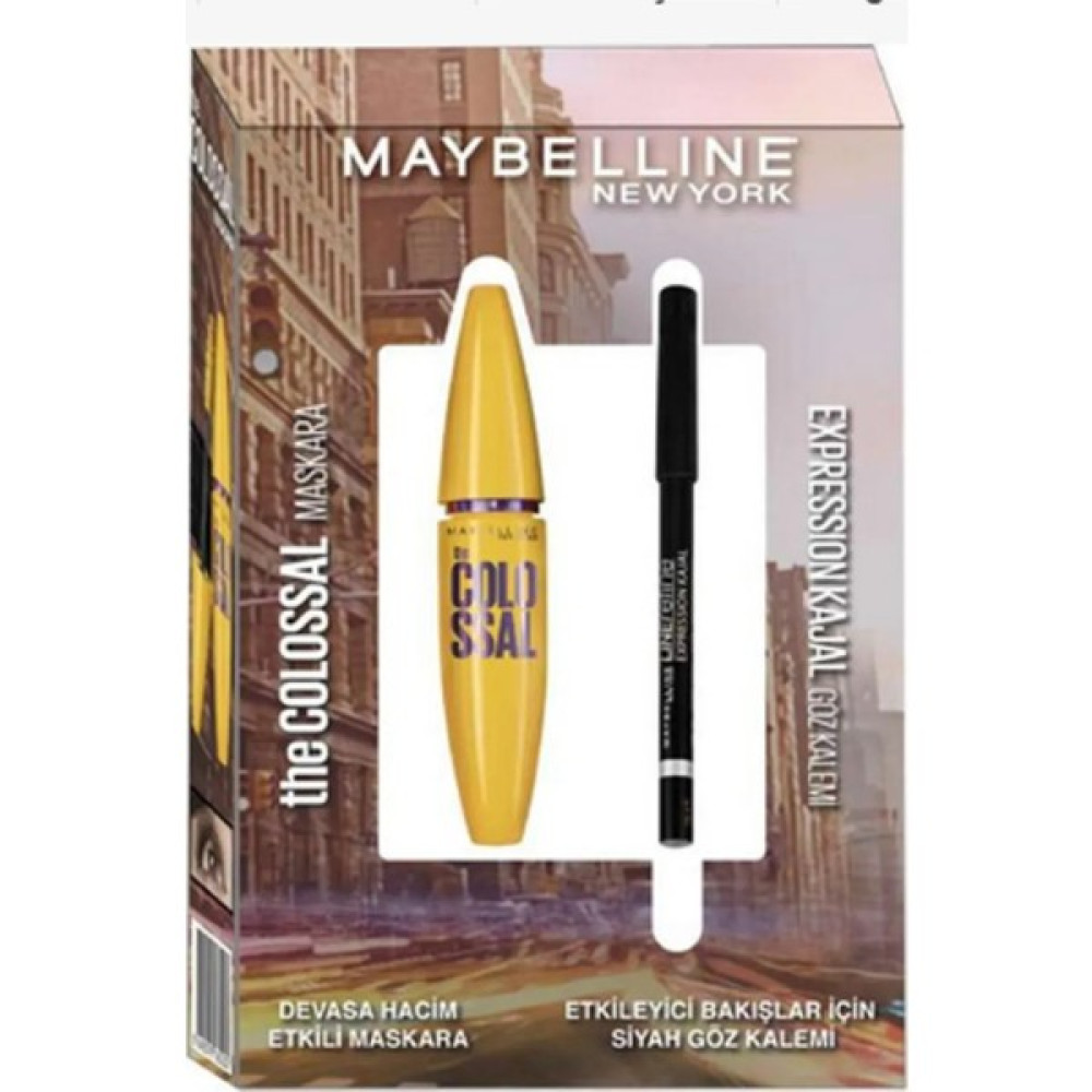 Maybelline New York Colossal Göz Kalemi, Tatto Kaş Boyası 250, Far Paleti Burgundy ve Full Fan Maskara Very Black Göz Kalemleri Fiyatı