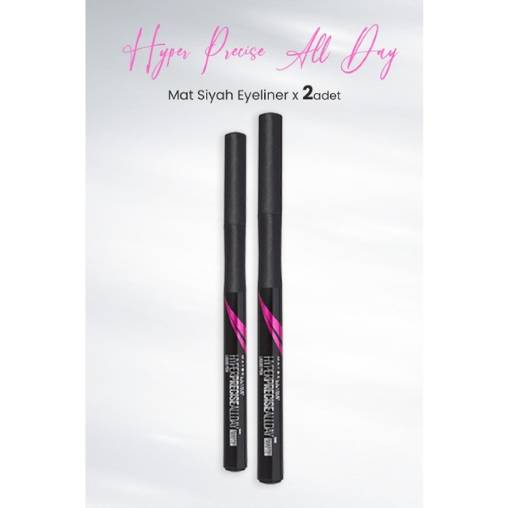Maybelline New York Eyeliner Hyper Precise All Day Mat Siyah x 2 Adet Eyeliner Fiyatı
