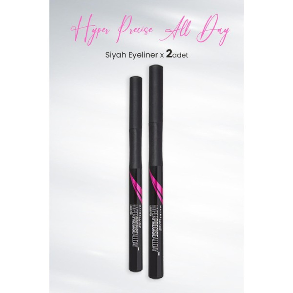 Maybelline New York Eyeliner Hyper Precise All Day Siyah x 2 Adet Eyeliner Fiyatı