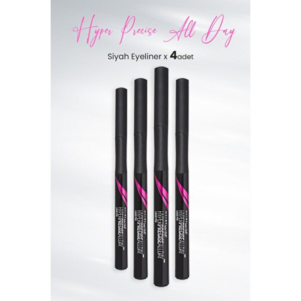 Maybelline New York Eyeliner Hyper Precise All Day Siyah x 4 Adet Eyeliner Fiyatı