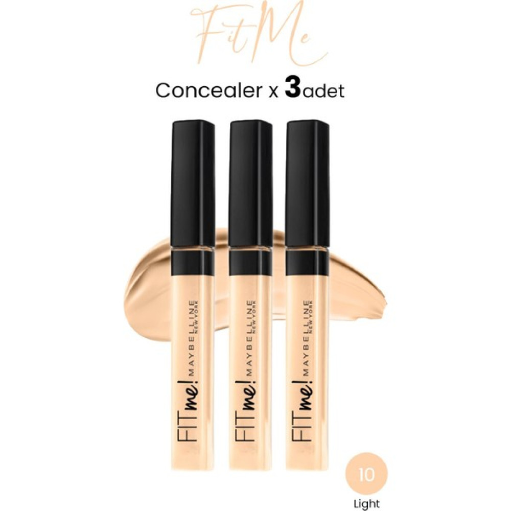 Maybelline New York Fit Me Concealer 10 Light x 3 Adet Concealer Fiyatı