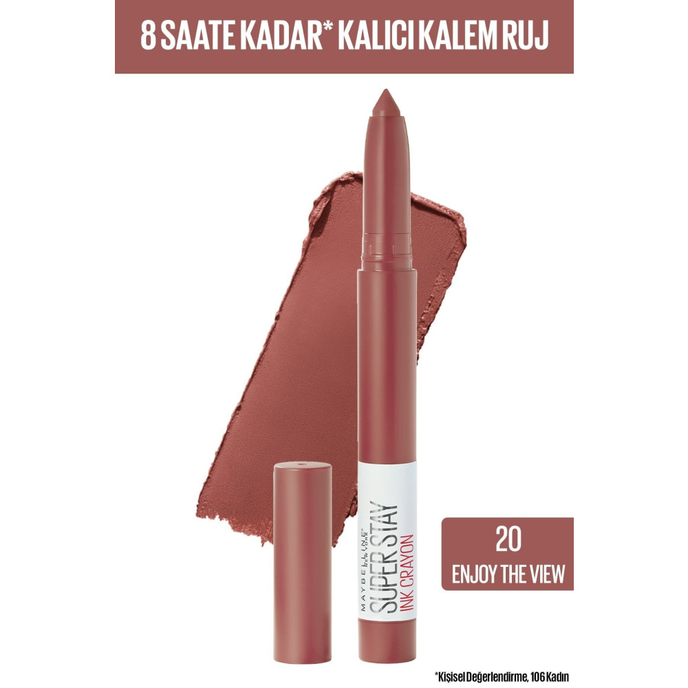 Maybelline New York Kalem Ruj - Sw Superstay Ink Crayon 20 Enjoy the View 30174191 Rujlar & Dudak Parlatıcıları Fiyatı