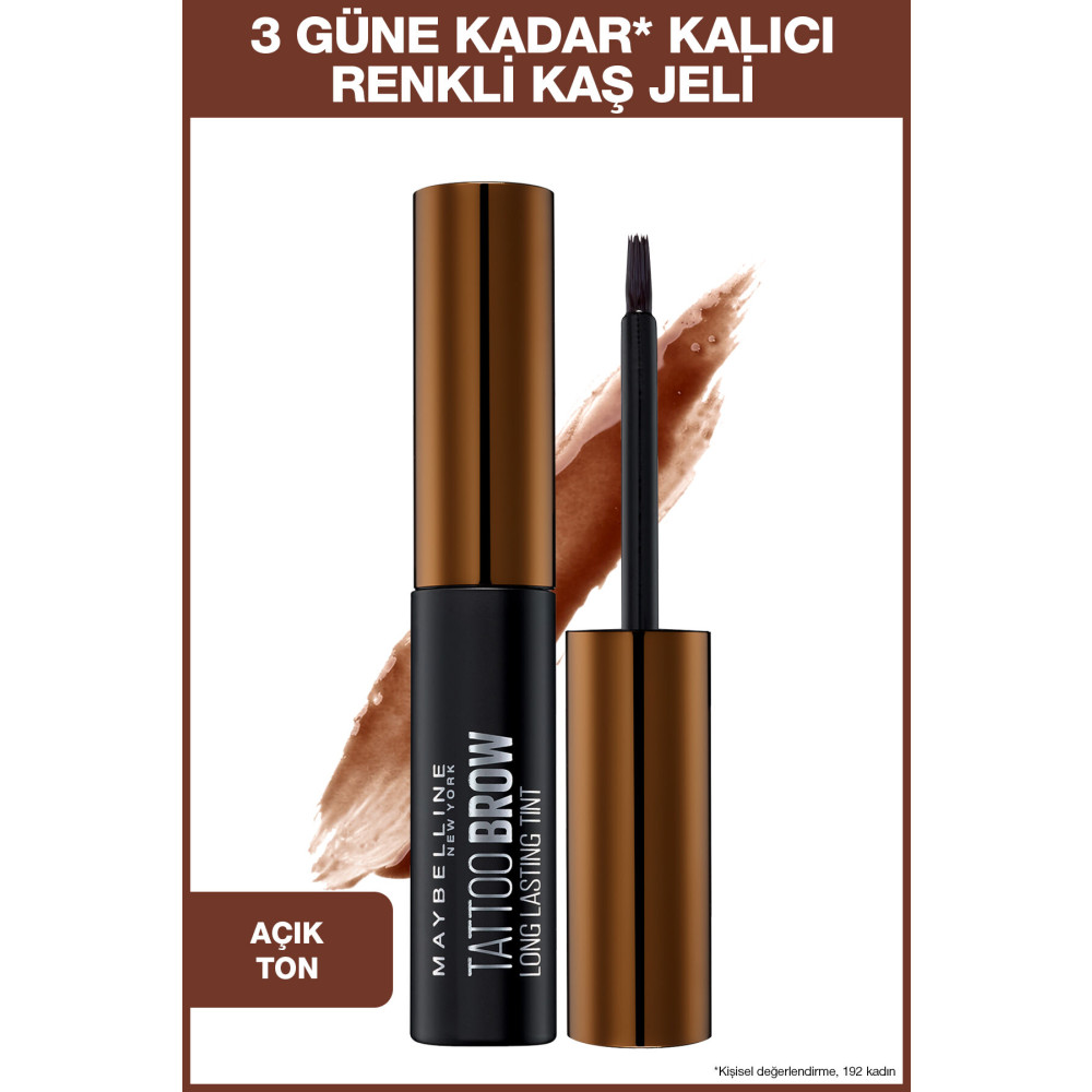 Maybelline New York Kaş Jeli - Brow Tattoo Gel Tint Light Brown 3600531417734 Kaş Makyajı Fiyatı