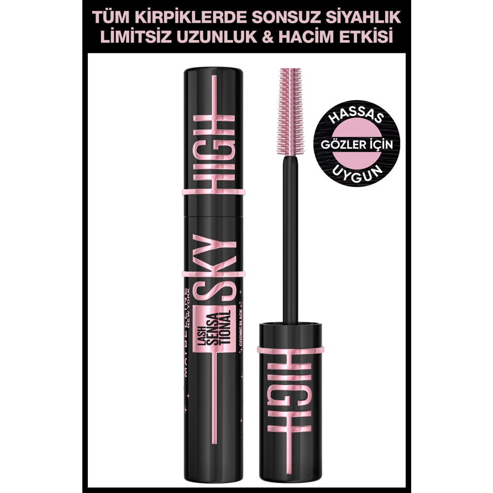 Maybelline New York Lash Sensational Sky High Cosmic Black Maskara Rimeller / Maskaralar Fiyatı