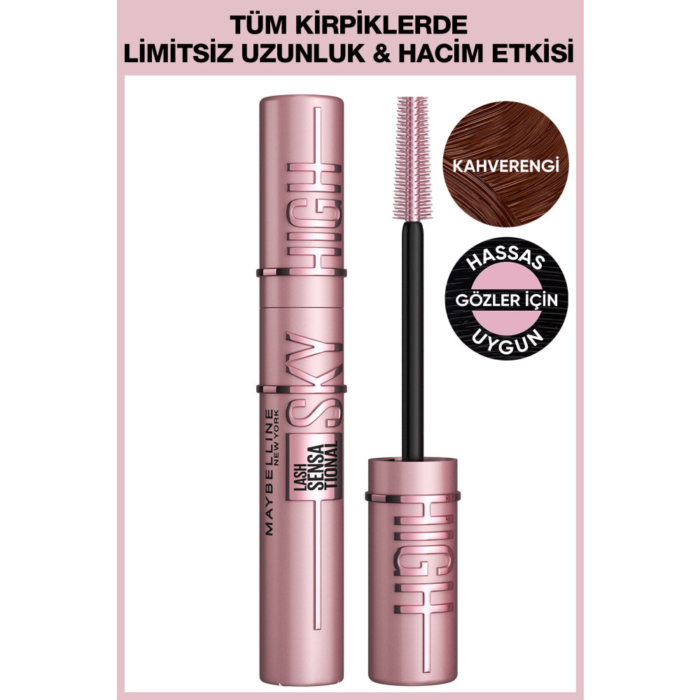Maybelline New York Lash Sensational Sky High Kahverengi Maskara Rimeller / Maskaralar Fiyatı
