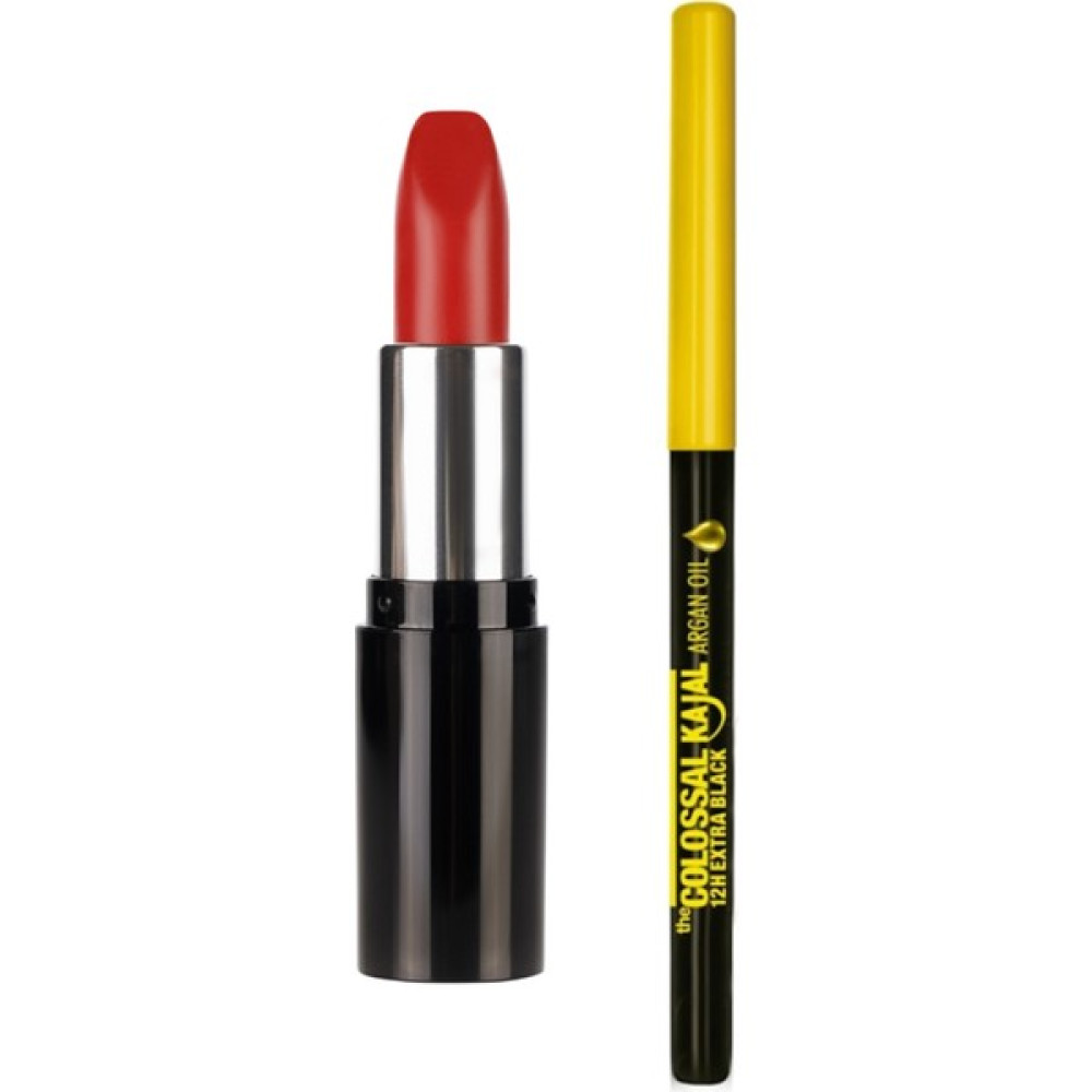 Maybelline New York Pastel Nude Ruj 548 + Maybelline New York Siyah Göz Kalemi Colossal Kajal Liner Extra Black Göz Kalemleri Fiyatı