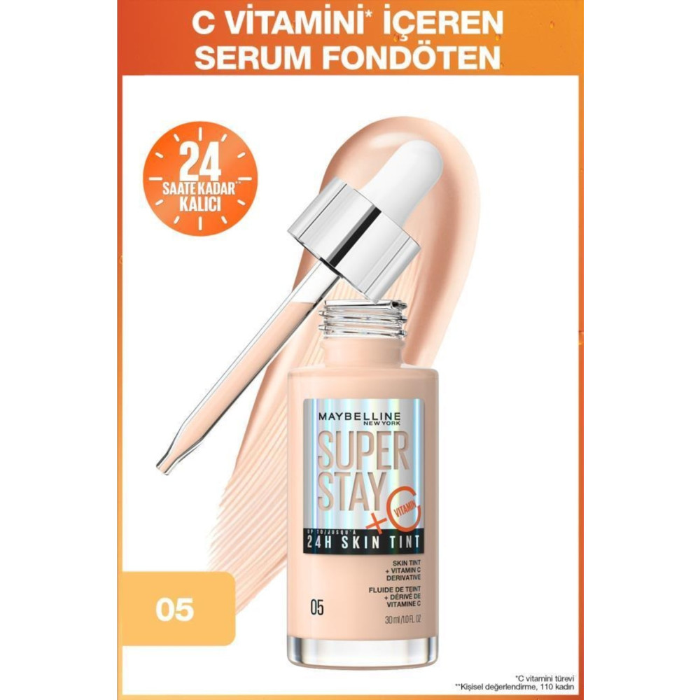Maybelline New York Super Stay Skin Tint Fondöten - 05 Fondötenler Fiyatı