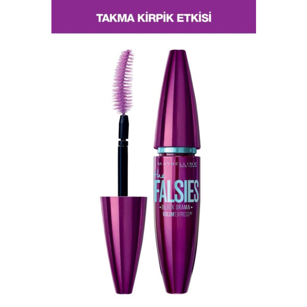 Maybelline New York Takma Kirpik Etkili Siyah Maskara Rimeller / Maskaralar Fiyatı