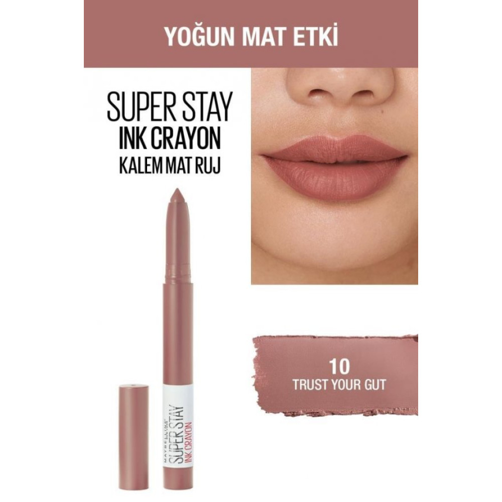 Maybellıne Super Stay Ink Crayon Ruj 10 Trust Your Rujlar & Dudak Parlatıcıları Fiyatı