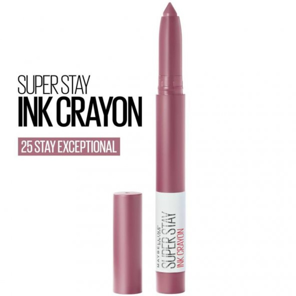 Maybelline Super Stay İnk Crayon Ruj 25 Stay Excep Rujlar & Dudak Parlatıcıları Fiyatı
