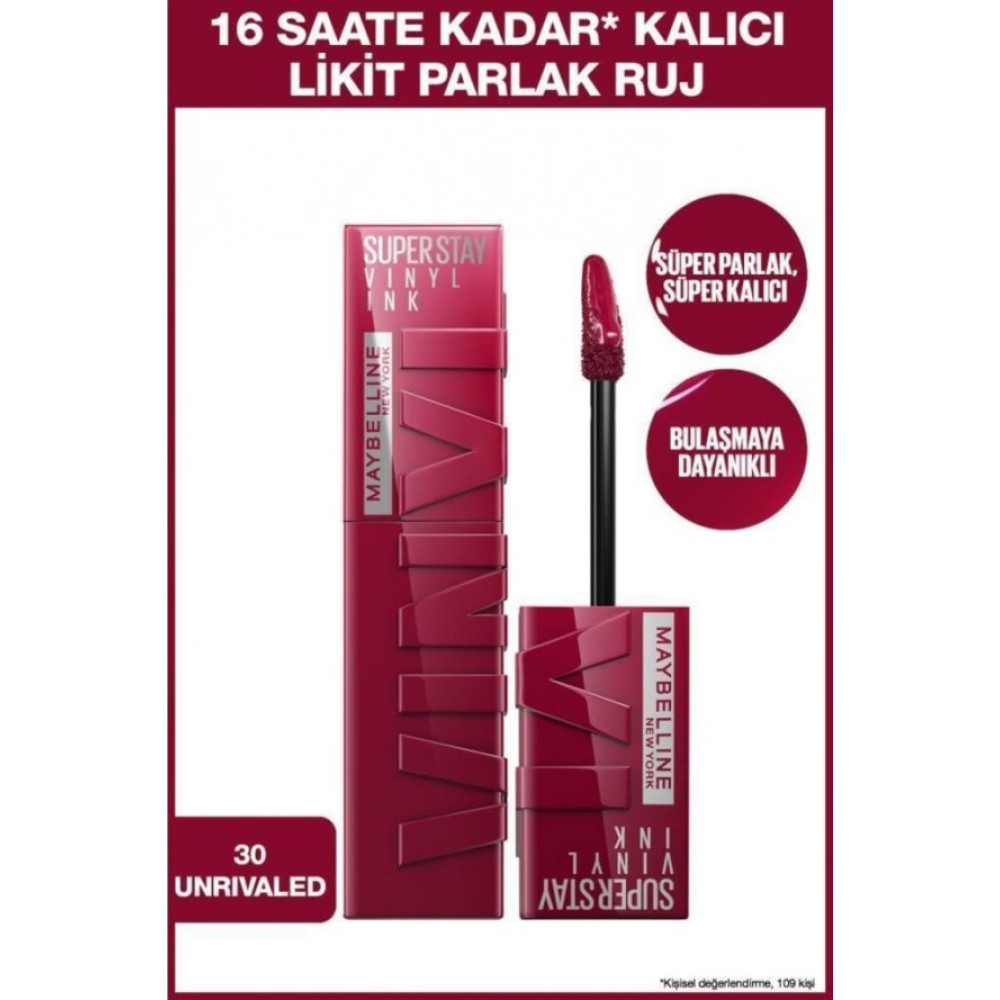 Maybellıne Superstay Vınyl Ink Ruj 30 Unrıvaled Rujlar & Dudak Parlatıcıları Fiyatı