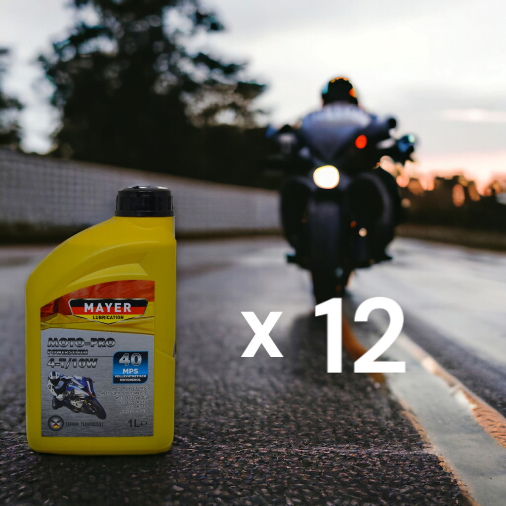 Mayer 4t 10W-40 4 Zamanlı Motorsiklet Yağı 1 Litre 12 Adet Diğer Fiyatı