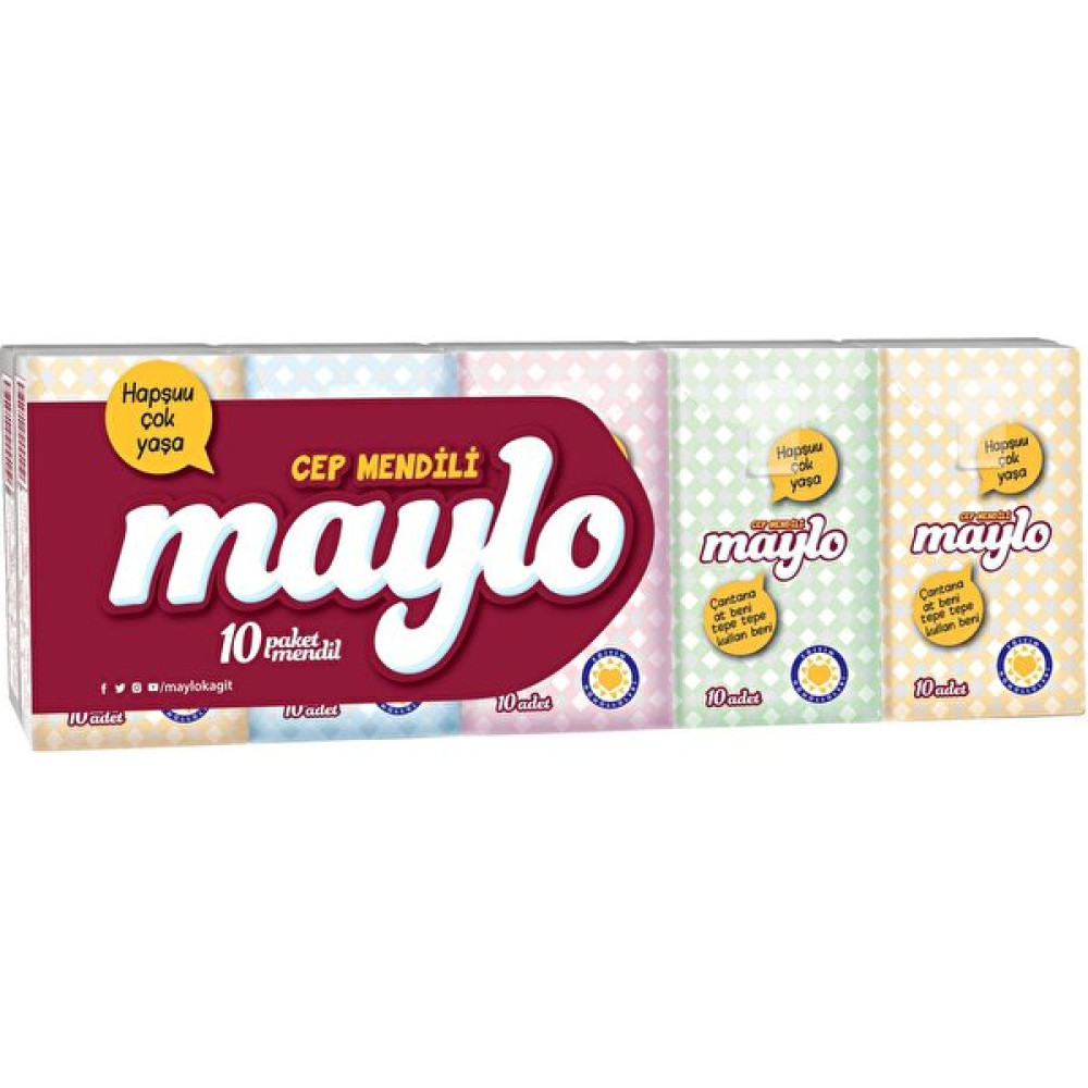 Maylo Cep Mendili - 10 Adet - Beyaz Kağıt Mendil Fiyatı