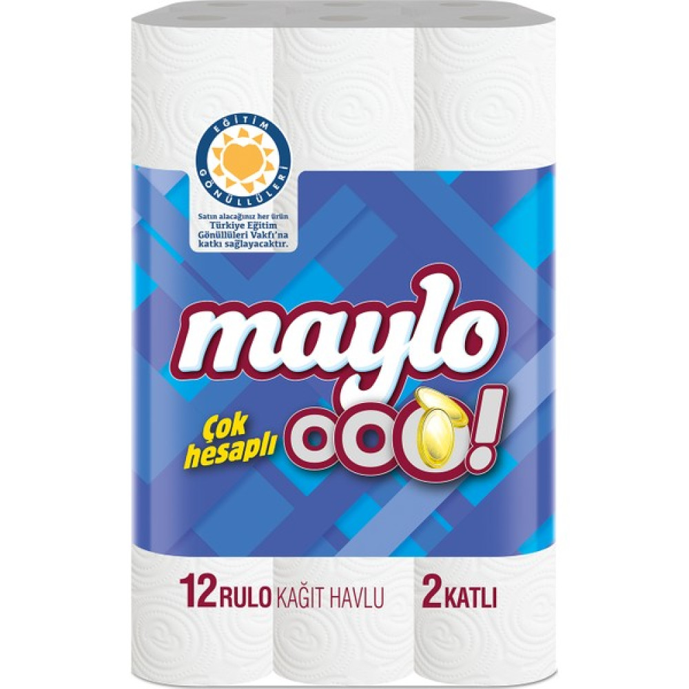 Maylo Ooo! Havlu 12'li (2 Katlı) Kağıt Havlu Fiyatı