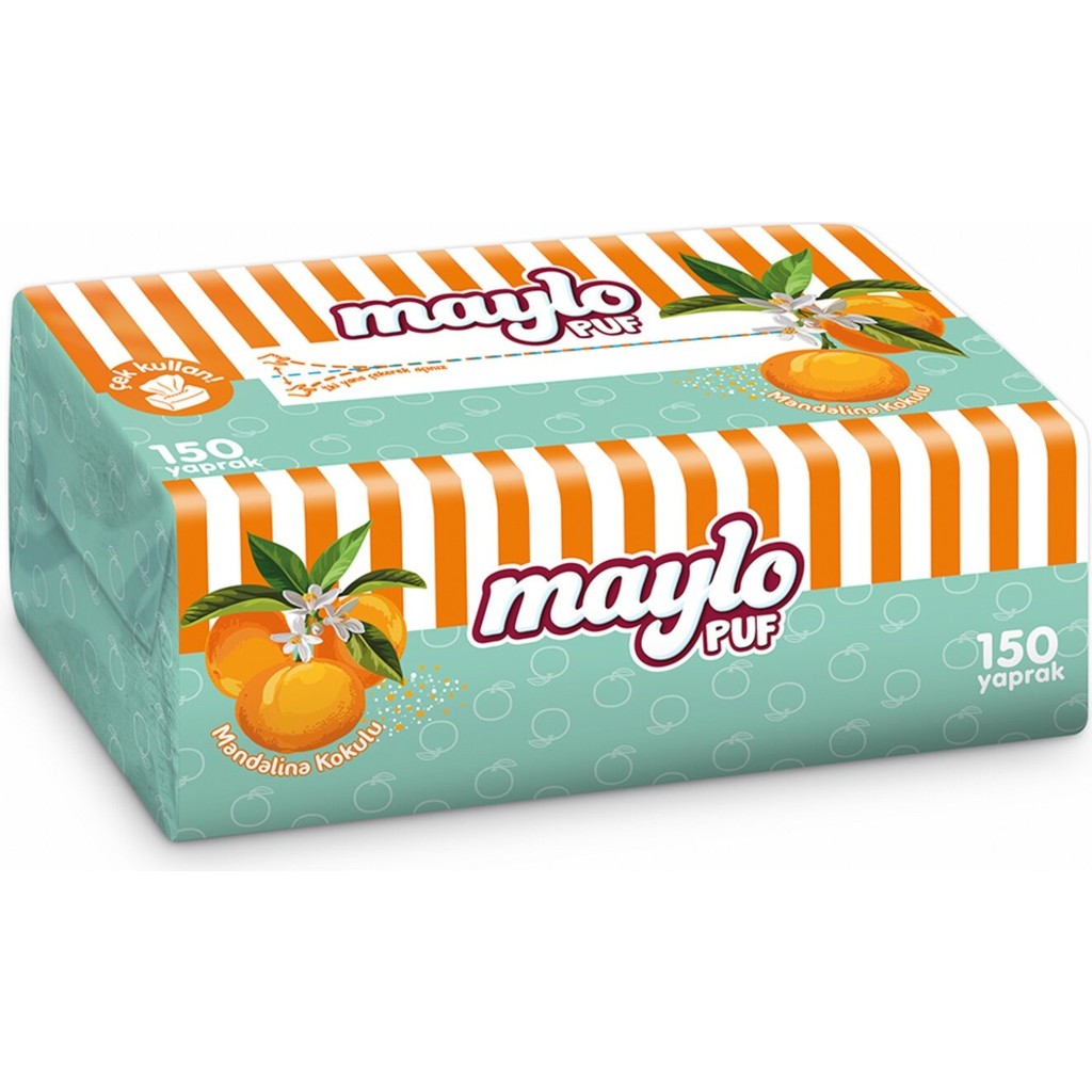 Maylo Puf Mandalina Kokulu Mendil 150'LI Diğer Fiyatı