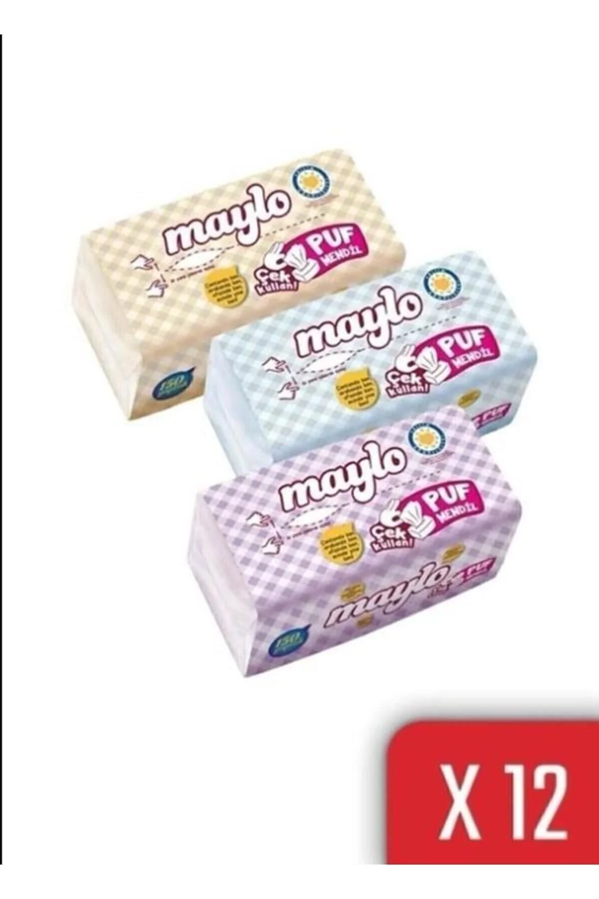 Maylo Puf Mendil 150li 12 Adet" Kağıt Mendil Fiyatı