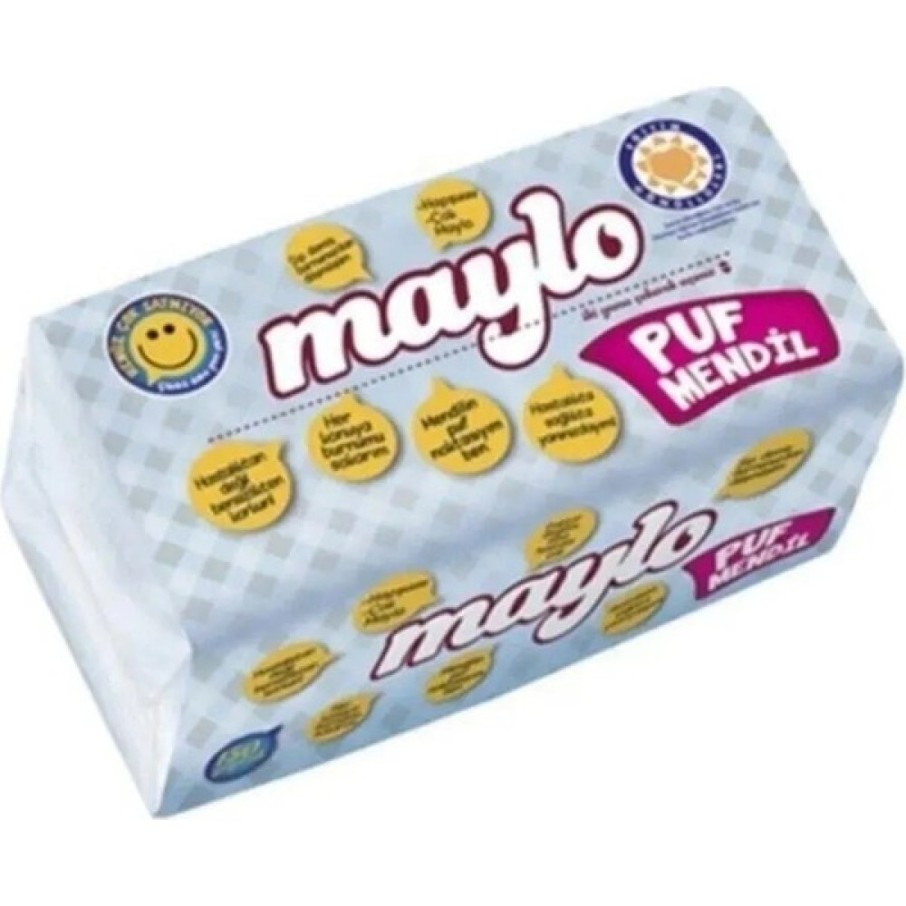 Maylo Puf Mendil Çek Kullan 100'LÜ - Beyaz Kağıt Mendil Fiyatı