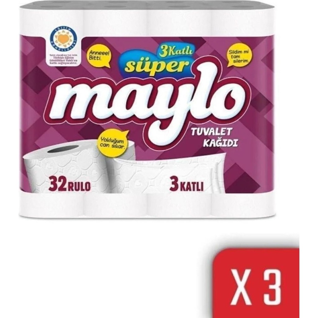 Maylo Tuvalet Kağıdı x 96LI - Beyaz Tuvalet Kağıdı Fiyatı