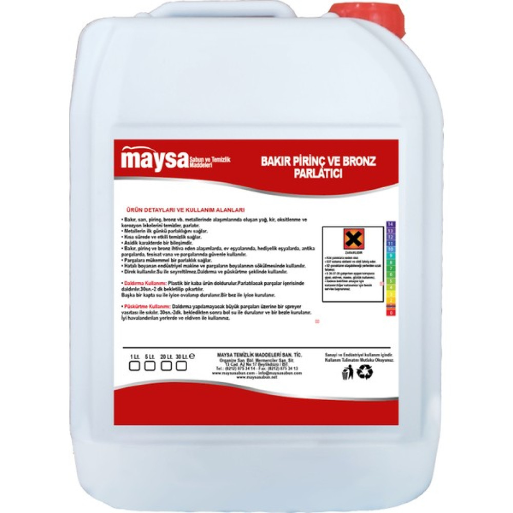 MAYSA Bakır ve Pirinç Temizleyici 5 Lt Nalburiye & Hırdavat Fiyatı
