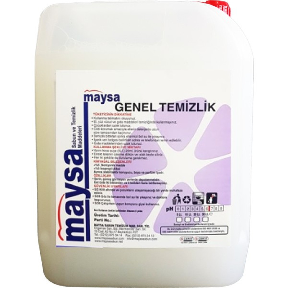 Maysa Beyaz Sabun Parfümlü Yüzey Temizleyici 4 Lt. Parlatıcı ve Temizleyiciler Fiyatı