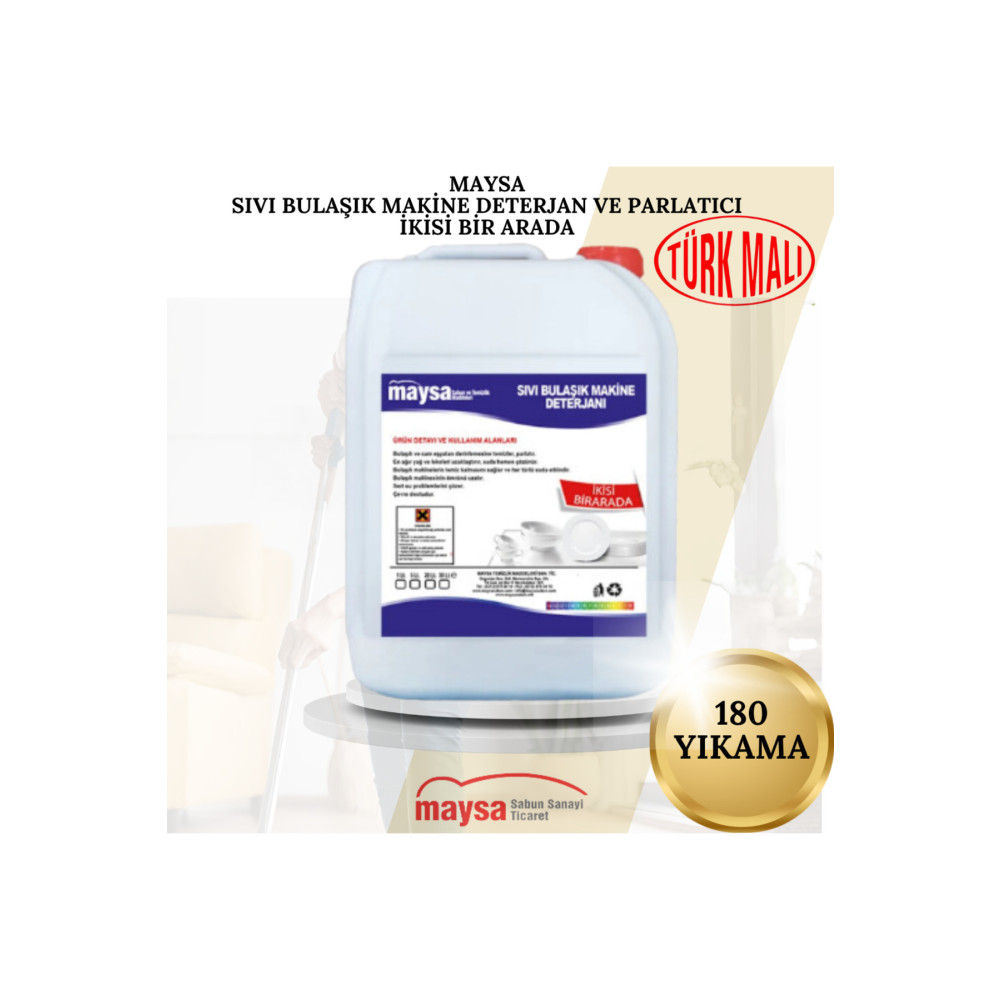 Maysa Ev Tipi Sıvı Bulaşık Makine Deterjanı 180 Yıkama Ikisibirarada 4 Lt. Bulaşık Yıkama Fiyatı