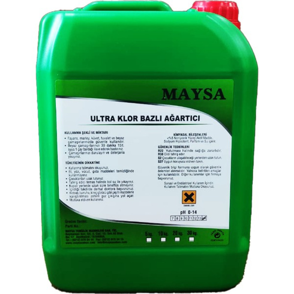 Maysa Ultra Yoğun Çamaşır Suyu 4 Lt. - 5 lt Çamaşır Yıkama Fiyatı