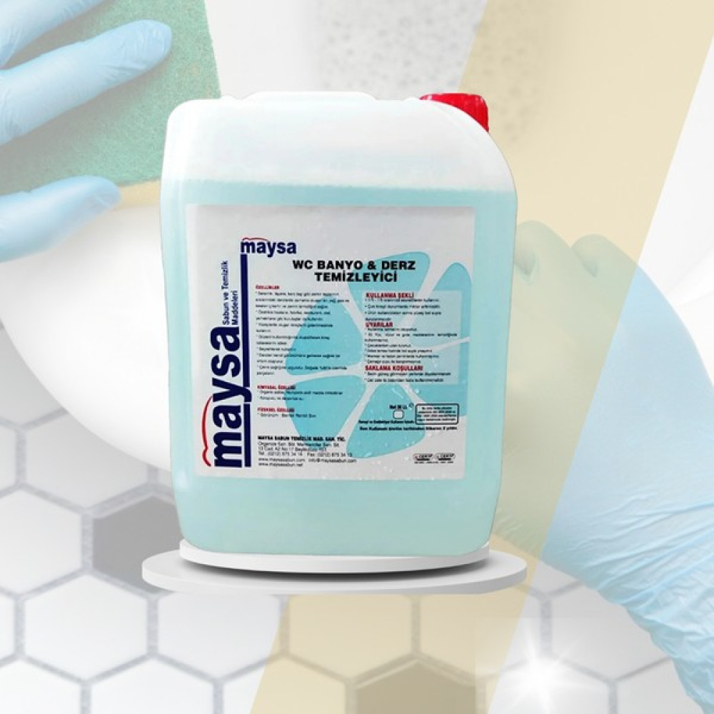 MAYSA Wc Banyo ve Derz Temizleyici 4lt. - 4 lt Temizlik Malzemeleri Fiyatı