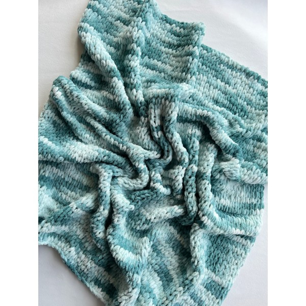 Mayu Baby Collection Puffy El Örgüsü Bebek Battaniyesi - Beyaz - Yeşil Bebek Battaniyesi Fiyatı