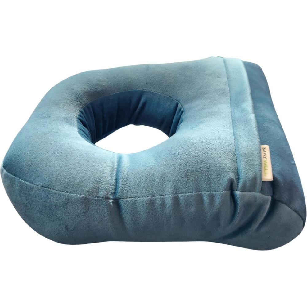 Maywell V3 (Genişletilmiş Orta Boşluk) Seyahat Medikal Masaj Ortası Delik Yastık Turkuaz - 22 x 34 cm Yastık Fiyatı