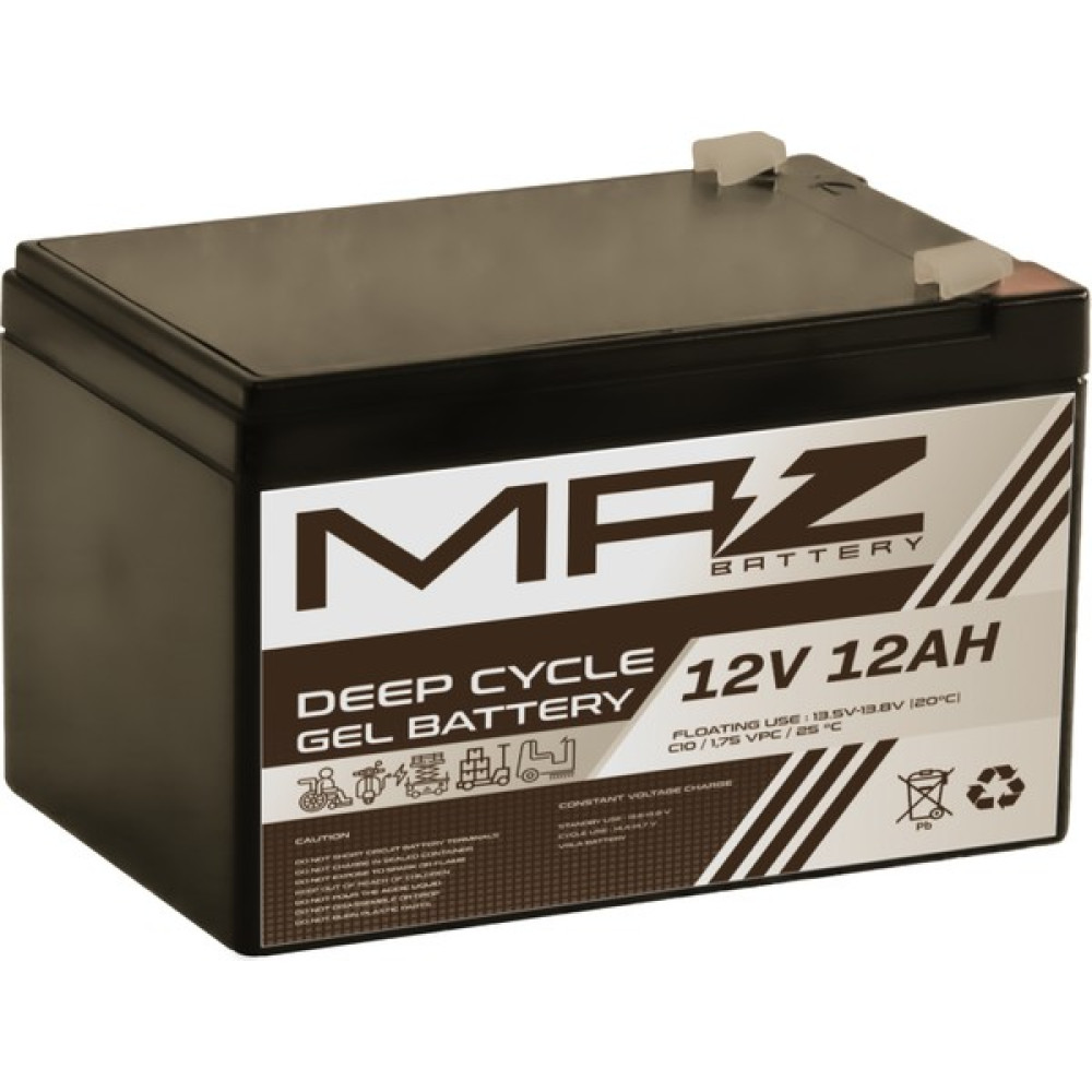 Maz Akü 12 Volt 12 Amper Deep Cycle Jel Akü 12V 12AH Yeni Üretim Akü Fiyatı