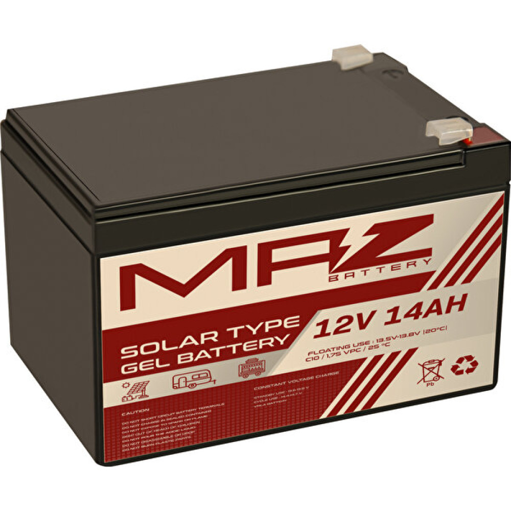 Maz Akü 12 Volt 14 Amper Solar Jel Akü (Yeni Üretim) Akü Fiyatı