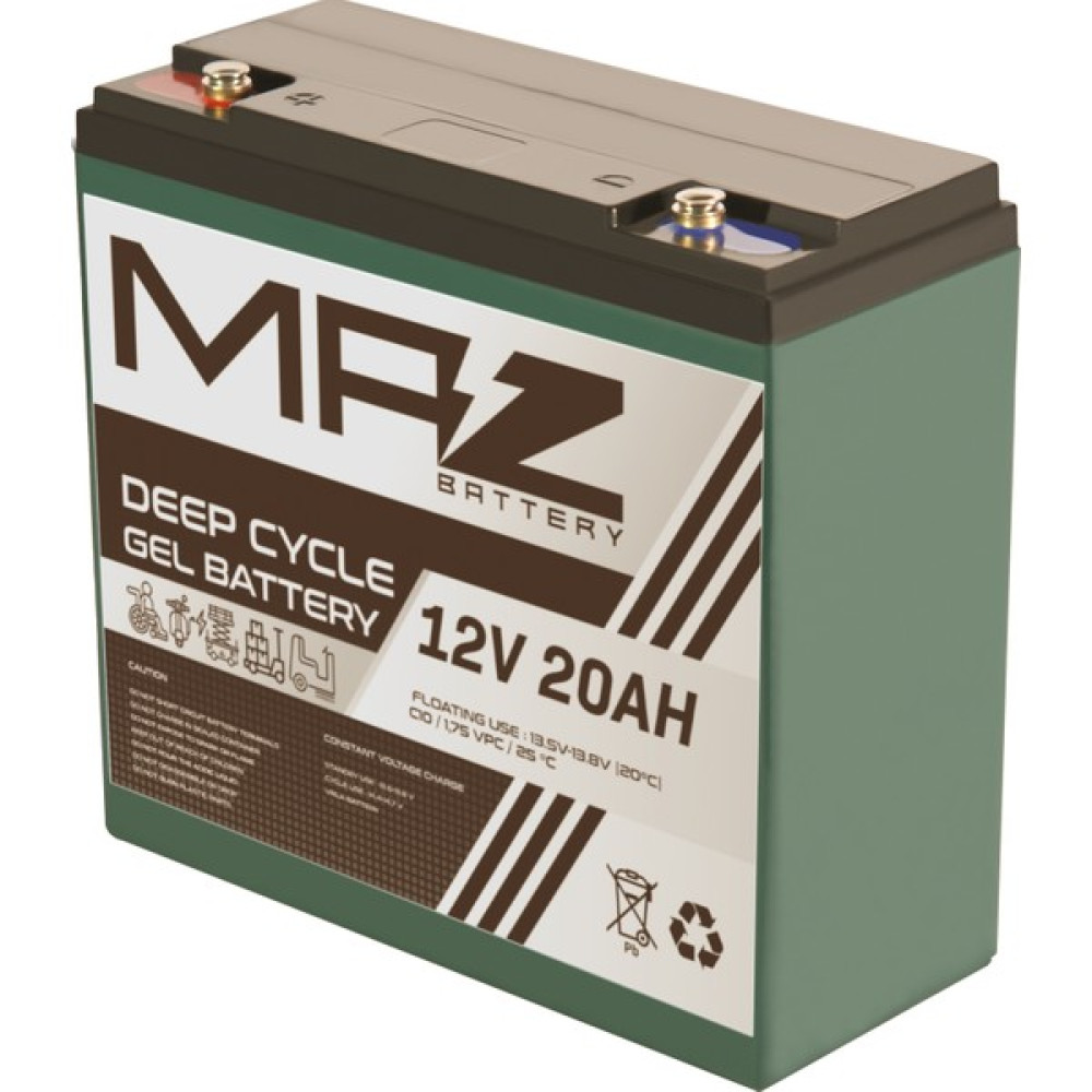 Maz Akü 12 Volt 20 Amper (Ah) Deep Cycle Jel Akü (Yeni Üretim) Akü Fiyatı