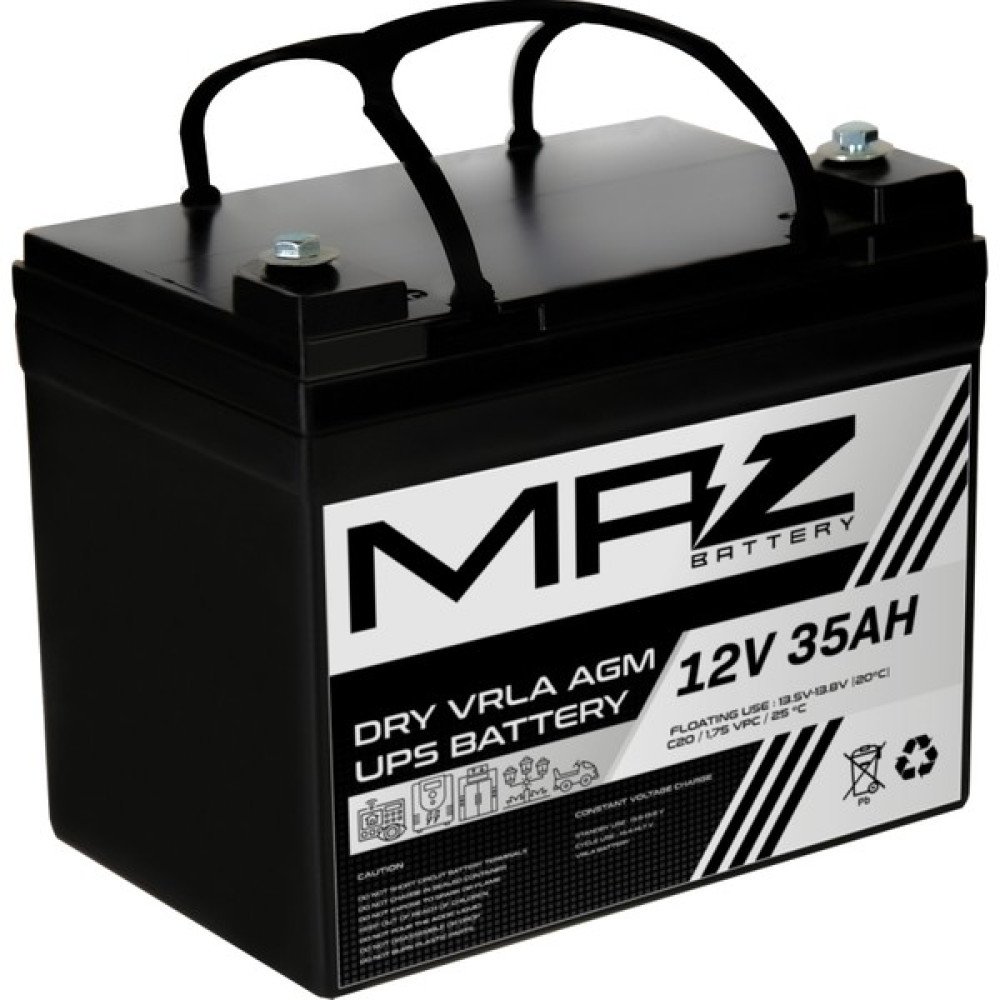 Maz Akü 12 Volt 35 Amper (Ah) Kuru AGM VRLA Akü (Yeni Üretim) Akü Fiyatı