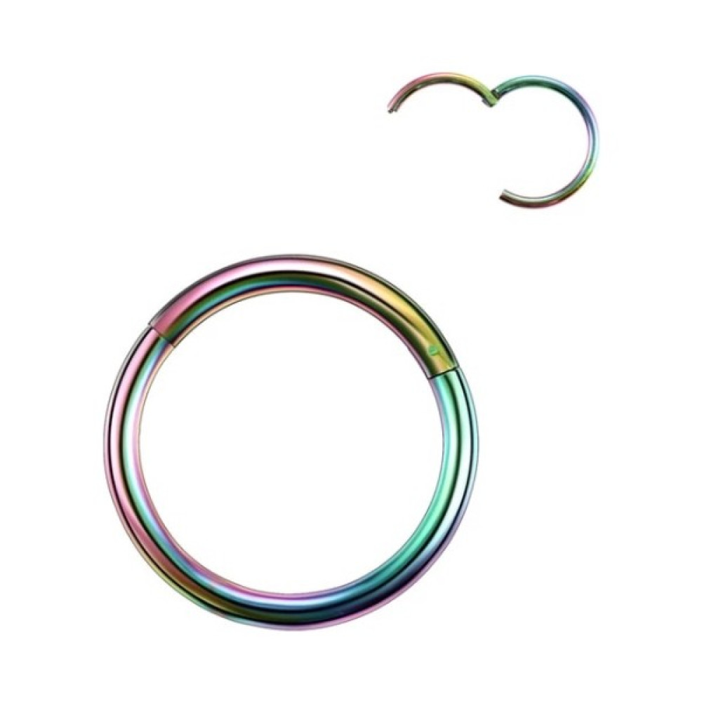 Mazen Cerrahi Çelik 316L Tam Halka Kıkırdak Tragus Helix Piercing - 8mm - Neon Altın & Gümüş Piercing Fiyatı