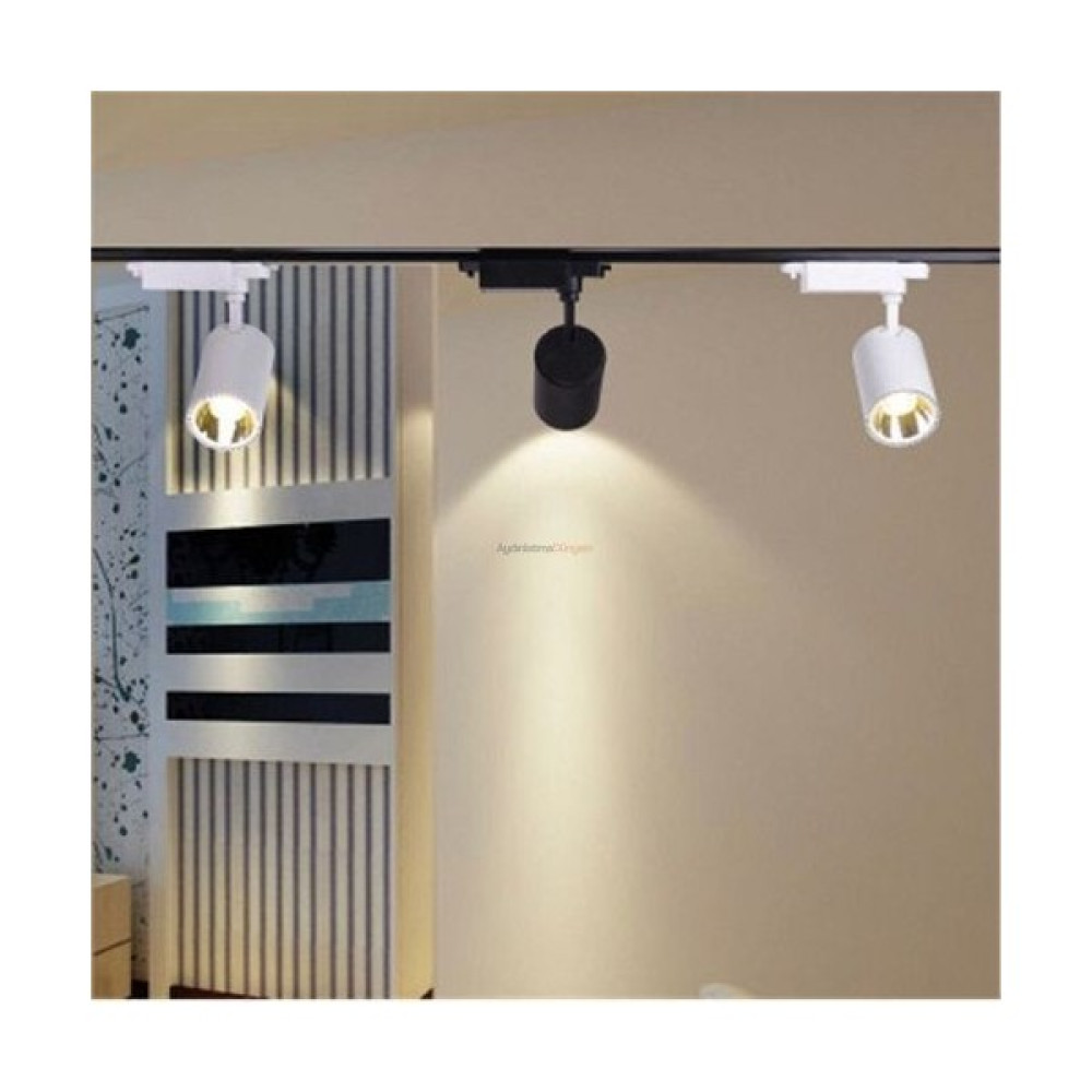 MB 3 Adet 30W LED Ray Spot Vitrin Mağaza Armatürü 1 Metre Raylı - Gün Işığı Spot Fiyatı