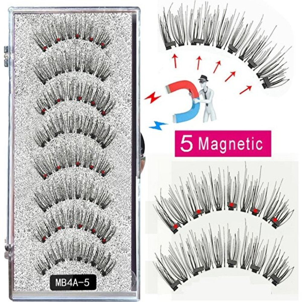 MB4A-5 Lekofo 4 Çift Manyetik Kirpik 6d 8 Adet Mıknatıslı Manyetik Kirpikler Doğal Kıvırmak Sahte Cils Magnetique Vizon Göz Kirpikleri Cımbız (Yurt... Takma Kirpik Ürünleri Fiyatı