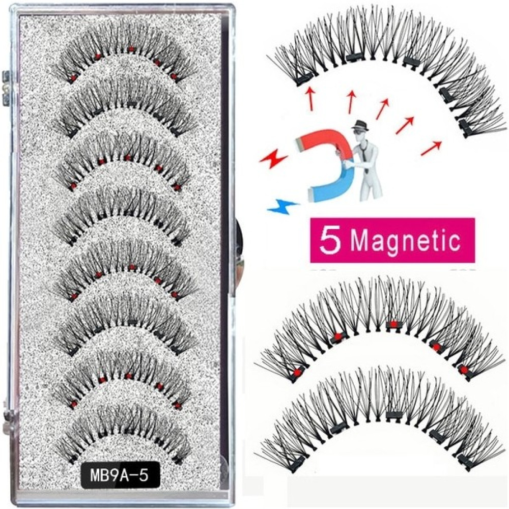 MB9A-5 Lekofo 4 Çift Manyetik Kirpik 6d 8 Adet Mıknatıslı Manyetik Kirpikler Doğal Kıvırmak Sahte Cils Magnetique Vizon Göz Kirpikleri Cımbız (Yurt... Takma Kirpik Ürünleri Fiyatı