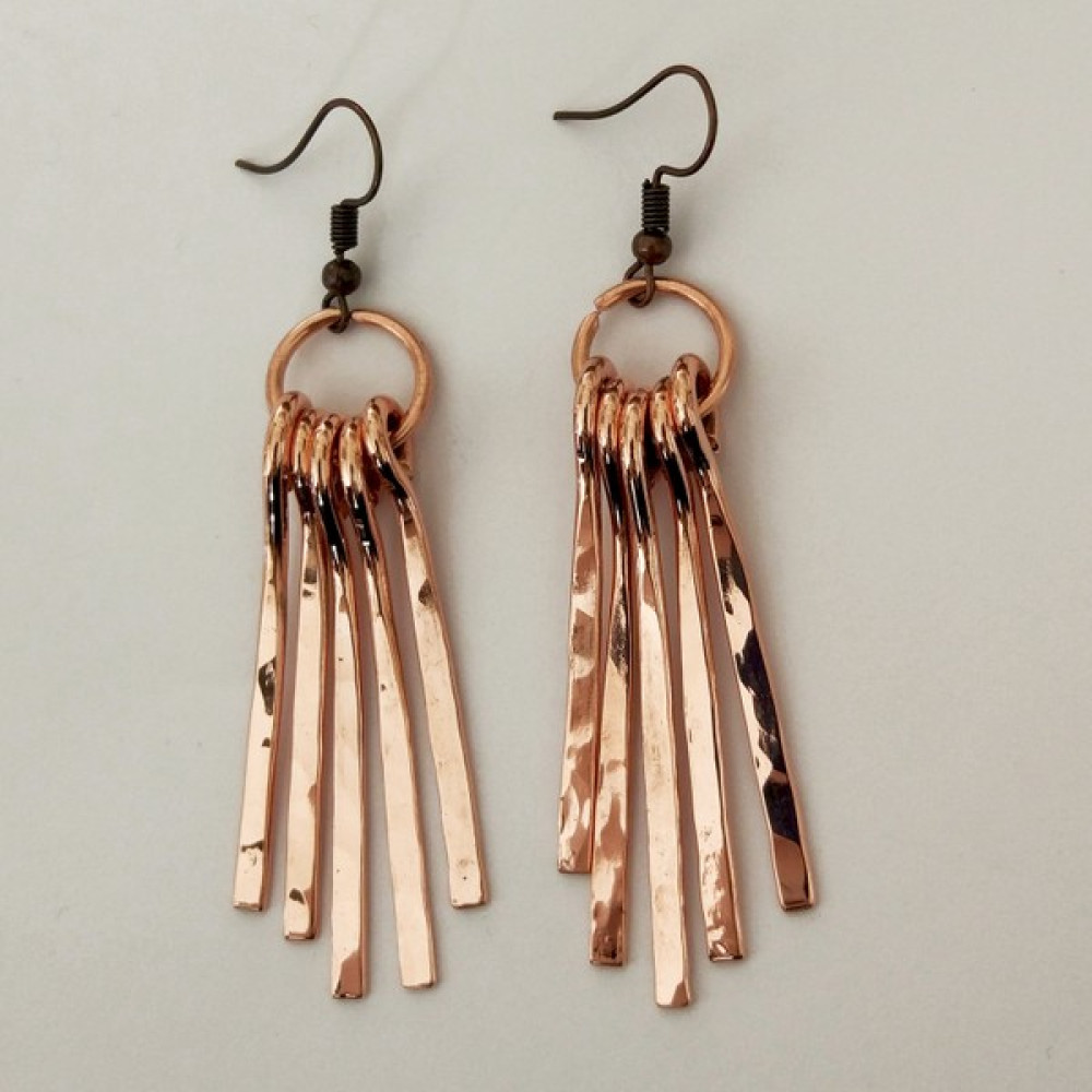 Mba Handmade Jewelry Dövme Bakır El Yapımı Sallantılı Otantik Küpe Bijuteri Küpe Fiyatı