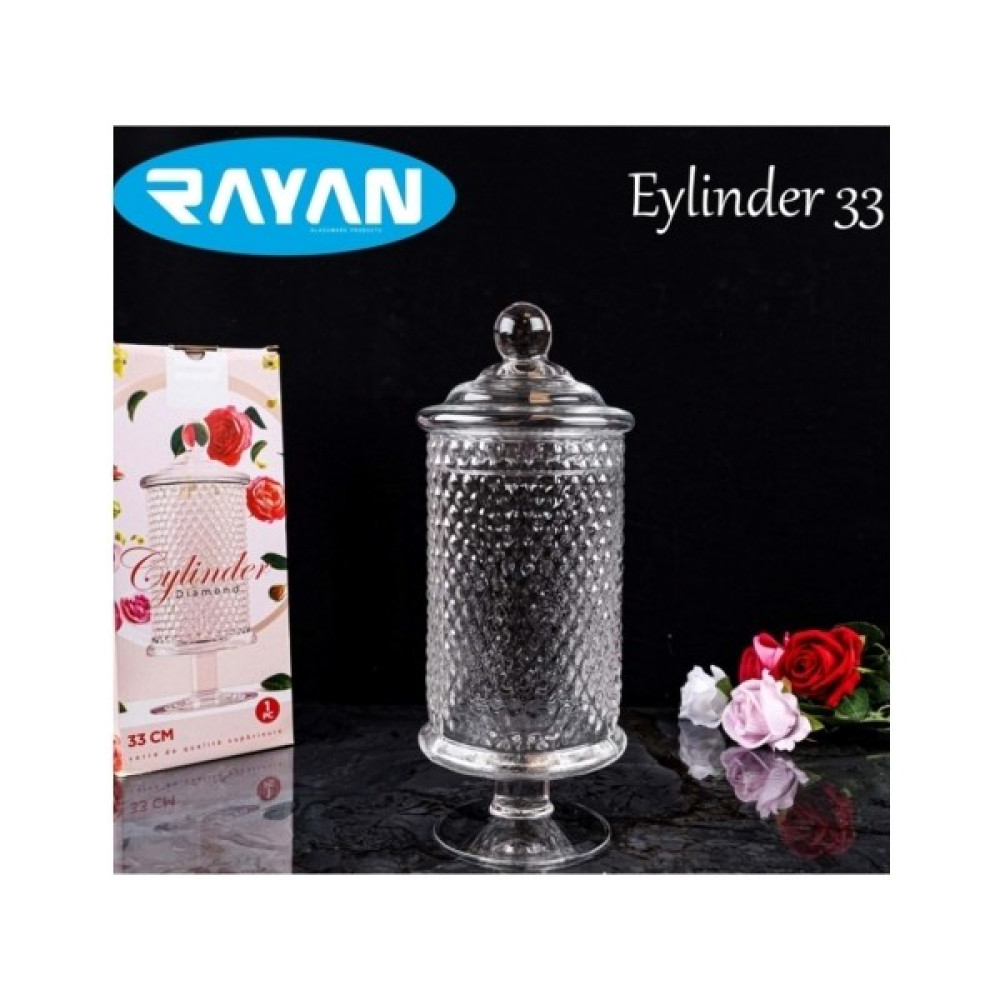 Mbb E-Ticaret Diamond 33 cm Ayaklı Noktalı Fanus Şekerlik ROYALEKS-82638 Saklama Kapları Fiyatı