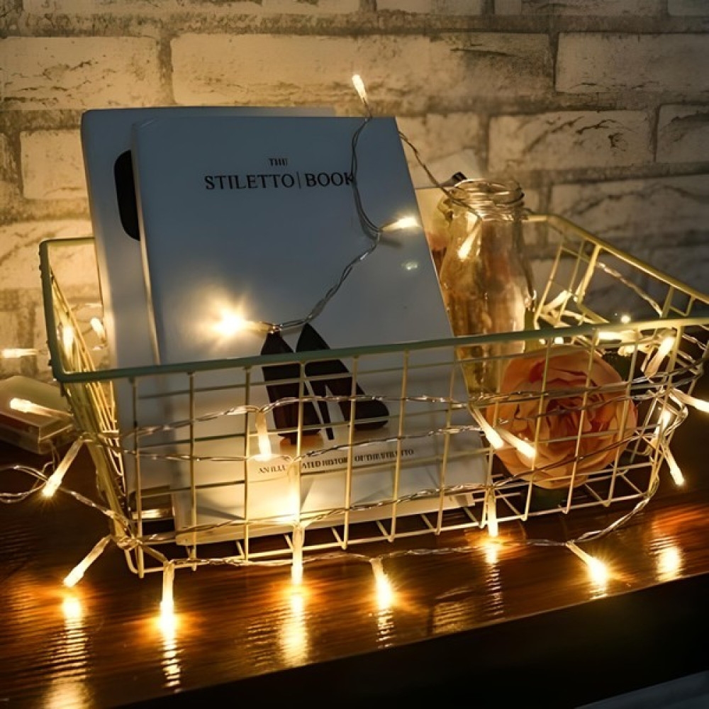 MBB Ticaret 10 Metre 100 Ledli 8 Fonksiyonlu Dekoratif Lambader Sarı Lamba Led Aydınlatmalar Fiyatı