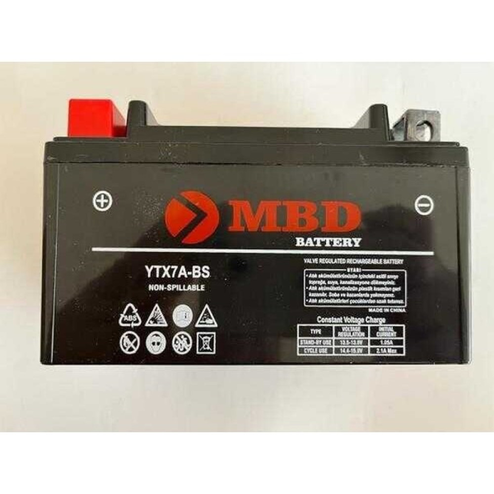 MBD Akü YTX7A-BS Yatık Scooter Akü Fiyatı